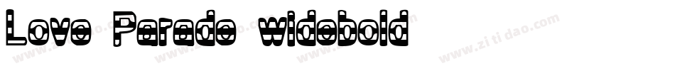 Love Parade widebold字体转换
